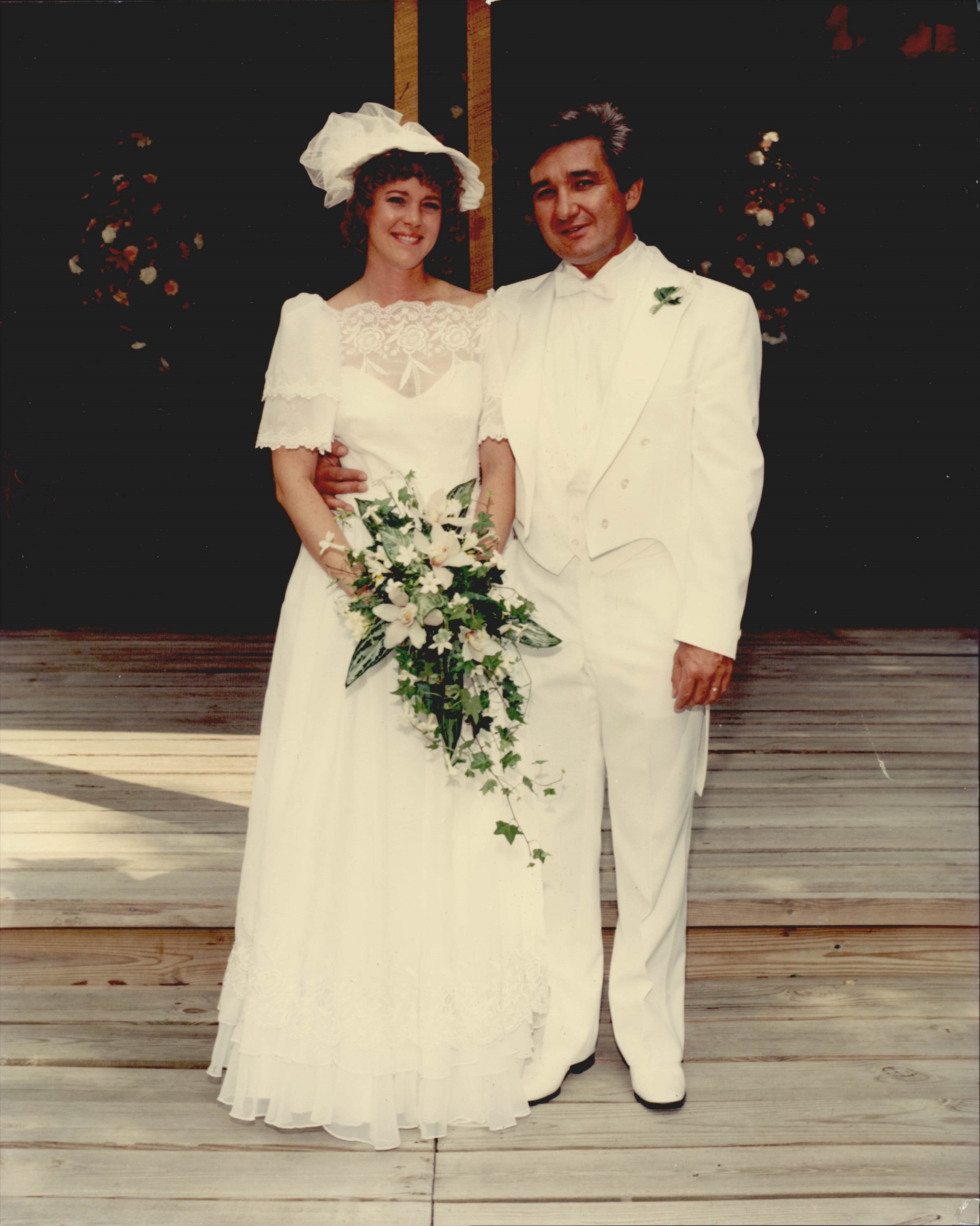 Jessica and Sergey on their wedding day